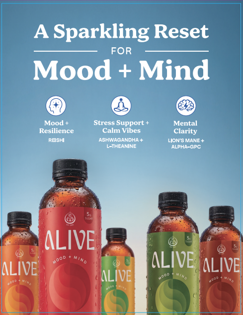 Alive Easel "A Sparkling Reset For Mood + Mind" 2026